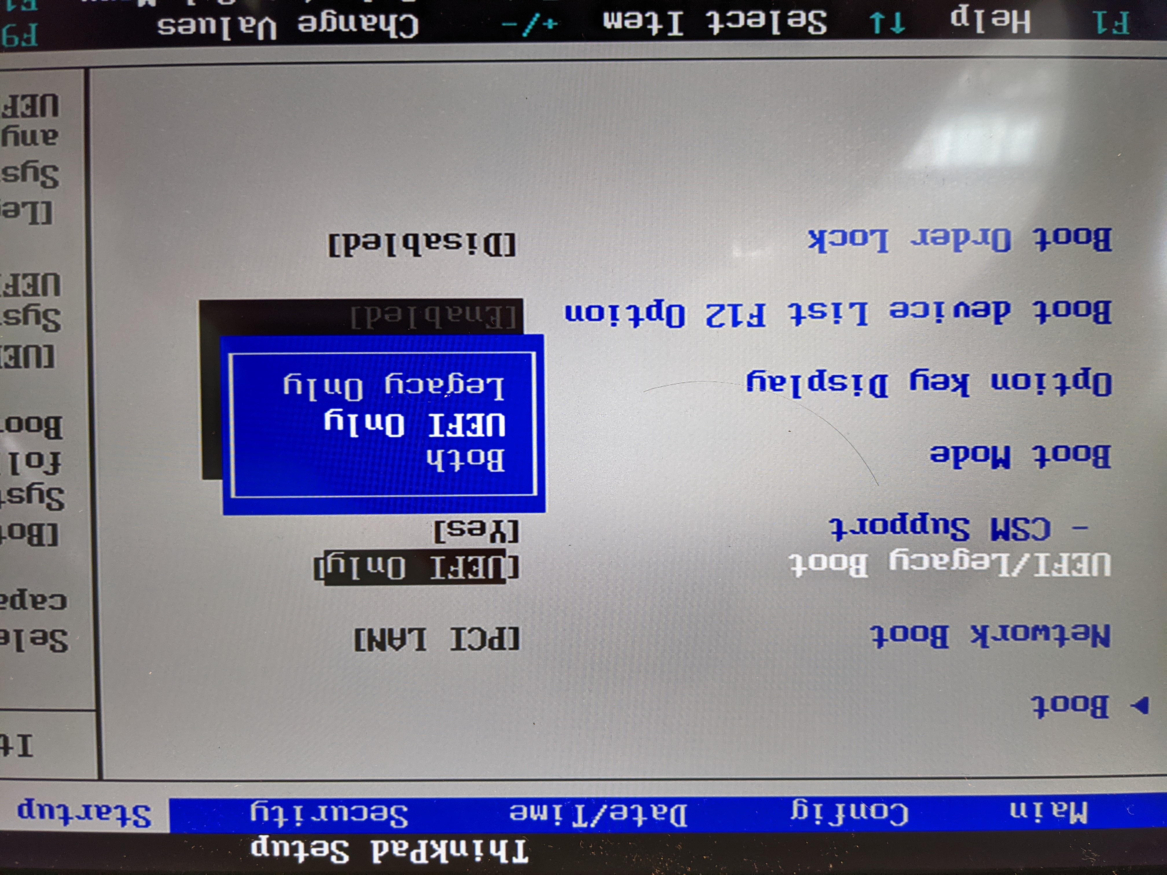 uefi enabled bios screenshot